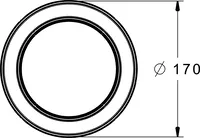 HANSABLUEBOX, Inbouwverlengstuk kompleet, 15 mm, d 170 mm, 59914191