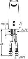 HANSAELECTRA, Umývadlová batéria, 6 V / 72h, 64432211