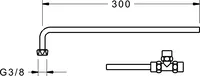 HANSAMINIMAT, Anschlussrohr, L=300 mm, 66380100