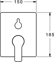 HANSAPOLO, Fertigmontageset für Wanne/Brause, 80609073