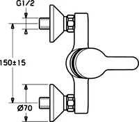 HANSAPRADO, Shower faucet, 01450173