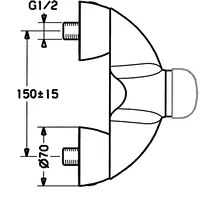 HANSARONDA, Brausebatterie, 0367010090