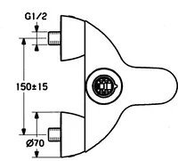 HANSARONDA, Wannenfüll- und Brausebatterie, 0374210086