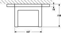 HANSACANYON, Cover part for bath and shower faucet, 12 V, 07662101