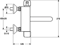 HANSAPRISMA, Washbasin faucet, 08292201