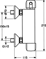 HANSAPRISMA, Shower faucet, 08420101