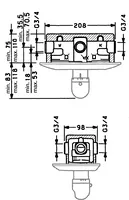 HANSAMAT, Kit de finition douche encastré, 08659105