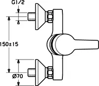 HANSATWIST, Shower faucet, 09670173