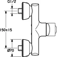 HANSARONDA Style, Sprchová batéria, 43670100