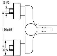 HANSAFORM, Wannenfüll- und Brausebatterie, 49742103