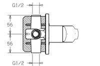 HANSAPOLO, Cover part for shower faucet, 50617173