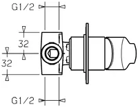 HANSAPOLO, Cover part for shower faucet, 50629073