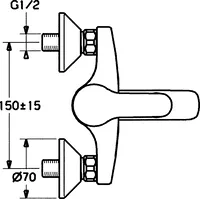 HANSAVANTIS, Wannenfüll- und Brausebatterie, 52442103