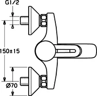 HANSAVANTIS, Wannenfüll- und Brausebatterie, 52442105