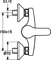 HANSAVANTIS, Miscelatore doccia, 52450103