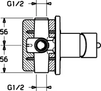 HANSAVANTIS Style, Cover part for bath and shower faucet, 52607107