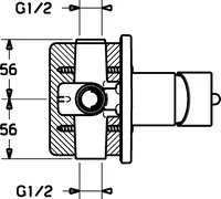 HANSAVANTIS Style, Cover part for shower faucet, 52617107