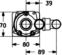 HANSA, Body for bath and shower faucet, 53300100