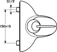 HANSAMOTION, Wannenfüll- und Brausebatterie, 53682101