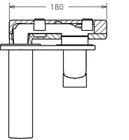 HANSASTELA, Piastra per miscelatore lavabo, 57832171