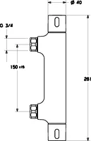 HANSAPRISMA, Shower faucet, 58080001