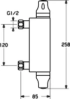 HANSAMICRA, Miscelatore doccia, 58170001