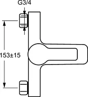 HANSALIGNA, Bath and shower faucet, 067421030056