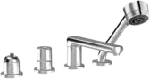 HANSARONDA Style, Piastra per miscelatore vasca-doccia, 43122030