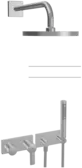 HANSALIGNA, Fertigset für Brause-Batterie, 44871040