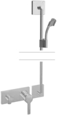 HANSARONDA, Brausebatterie mit Brausegarnitur, 44872010