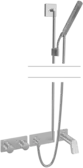 HANSASTELA, Brausebatterie mit Brausegarnitur, 44873110