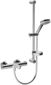 Bath and shower faucet with shower set