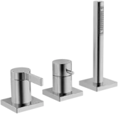 Afwerkset bad -en douchekraan, 75x75 mm