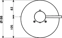 HANSARONDA, Cover part for shower faucet, 08639145