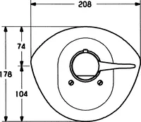 HANSARONDA, Cover part for shower faucet, 08639195