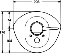 HANSARONDA, Cover part for bath and shower faucet, 08649195