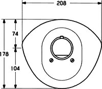 HANSARONDA, Cover part for shower faucet, 08659195