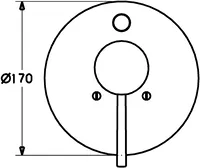 HANSADESIGNO, Cover part for bath and shower faucet, 41113041