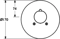 HANSADESIGNO, Cover part for shower faucet, 41129042