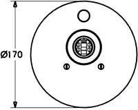 HANSARONDA, Piastra per miscelatore vasca-doccia, 43849040