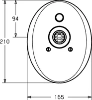 HANSASTAR, Cover part for bath and shower faucet, 45849040