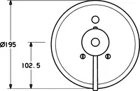 HANSAMURANO, Cover part for bath and shower faucet, 46629041