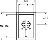 HANSAQUADRIS, Cover part for shower faucet, 47109041