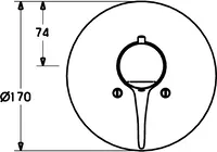 HANSARONDA, Piastra per miscelatore doccia, 48639045