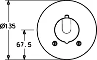 HANSARONDA Style, Piastra per miscelatore doccia, 48659001