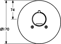 HANSARONDA, Piastra per miscelatore doccia, 48659045