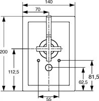 HANSAQUADRIS, Cover part for shower faucet, 50089101