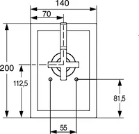 HANSAQUADRIS, Cover part for shower faucet, 50109101