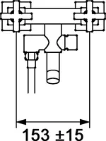 HANSAQUADRIS, Wannenfüll- und Brausebatterie, 50142101