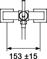 HANSAQUADRIS, Shower faucet, 50170102